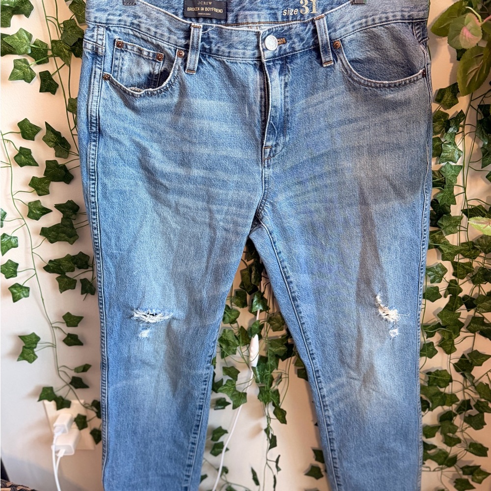 J. Crew Women's Boyfriend Jeans in Light Blue